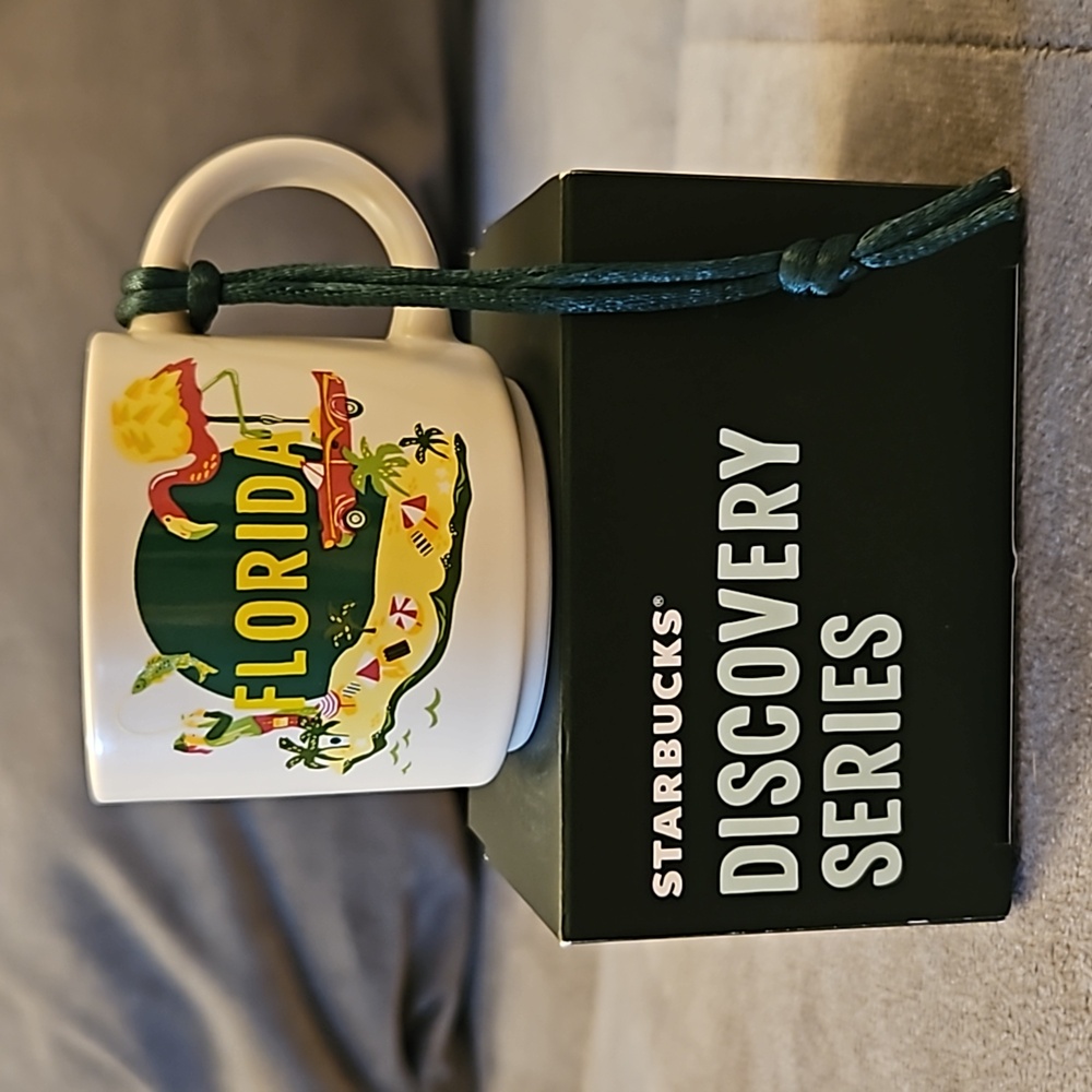 NIB ☕️ FLORIDA Starbucks - Xmas Ornament Mug (2 fl oz) - 2024 Discovery Series